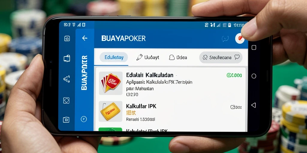 Antarmuka BUAYAPOKER yang ramah pengguna untuk menghitung IPK.