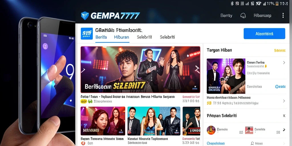 Tampilan antarmuka GEMPA777 yang modern dan menarik.