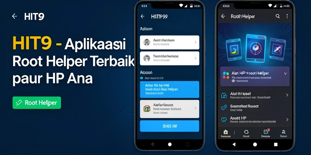 Antarmuka aplikasi ROOT Helper HIT9 yang intuitif dan mudah digunakan.