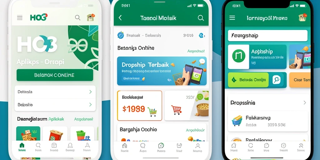 Tangkapan layar aplikasi HO3 menunjukkan antarmuka Dropship yang intuitif.