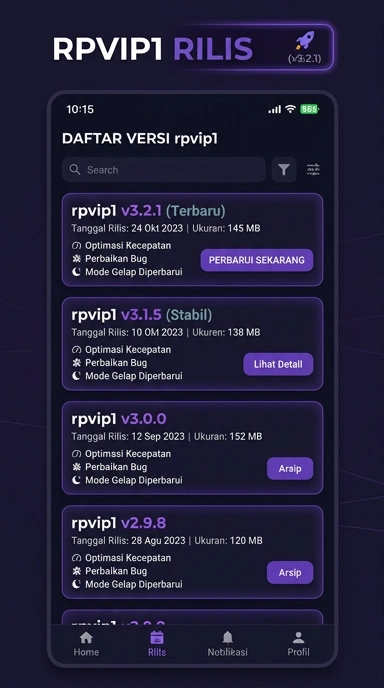 Riwayat Versi rpvip1 untuk Pengguna Android